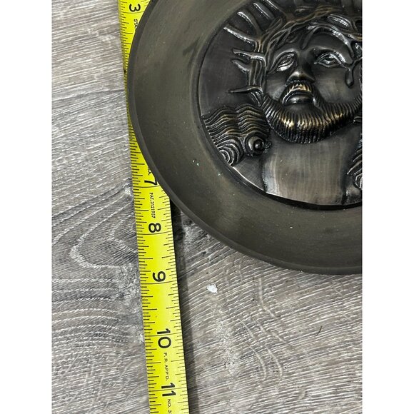 Vintage Solid Brass Jesus Christ Crown Of Thorns Brass Plate Wall Art - Picture 2 of 6